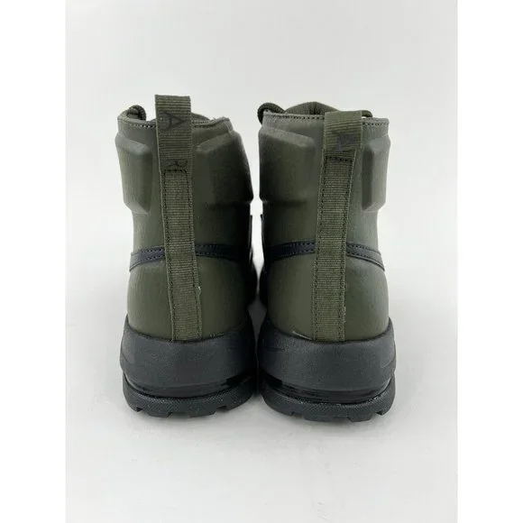 Nike Air Max Goaterra 2.0 Green Youth Size 7Y Boots Leather Black NO SHOE BOX - Picture 10 of 11